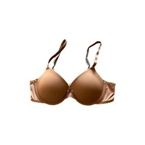 Auden Everyday Lightly Lined Demi T Shirt Bra Women’s 34B Caramel